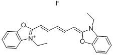 3,3'-DIETHYLOXADICARBOCYANINE IODIDE Structure