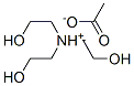 tris(2-hydroxyethyl)ammonium acetate Structure