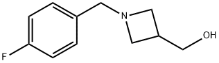 3-Azetidinemethanol, 1-[(4-fluorophenyl)methyl]- Structure