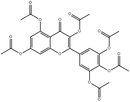 MYRICETINHEXAACETATE Structure