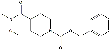 벤질4-(N-METHOXY-N-METHYLCARBAMOYL)PIPERIDINE-1-CARBOXYLATE 구조식 이미지