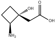 사이클로부탄아세트산,2-아미노-1-하이드록시-,시스-(9CI) 구조식 이미지
