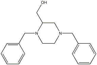 2-Piperazinemethanol, 1,4-bis(phenylmethyl)-, (-)- 구조식 이미지