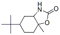 2(3H)-Benzoxazolone,5-(1,1-dimethylethyl)hexahydro-7a-methyl-, 구조식 이미지