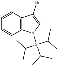 3-BROMO-1-(TRIISOPROPYLSILYL)INDOLE 구조식 이미지