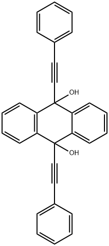 9,10-bis(phenylethynyl)-9,10-dihydroanthracene-9,10-diol  Structure