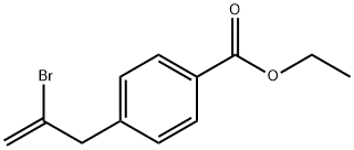 2-브로모-3-(4-카보에톡시페닐)-1-프로펜 구조식 이미지