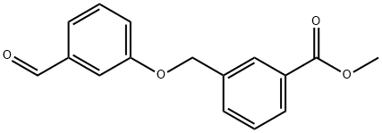 Methyl 3-[(3-Formylphenoxy)methyl]benzoate 구조식 이미지