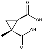 1,2-사이클로프로판디카르복실산,1-메틸-,(1R-시스)-(9CI) 구조식 이미지