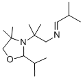 ALPHA,ALPHA,4,4-TETRAMETHYL-2-(1-METHYLETHYL)-N-(2-METHYLPROPYLIDENE)-3-OXAZOLIDINEETHANAMINE Structure