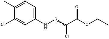 ETHYL 2-CHLORO-2-[2-(3-CHLORO-4-METHYLPHENYL)-HYDRAZONO]ACETATE 구조식 이미지