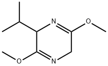 Pyrazine, 2,5-dihydro-3,6-dimethoxy-2-(1-methylethyl)- (9CI) 구조식 이미지