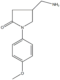4-aminomethyl-1-(4-methoxyphenyl)-2-pyrrolidinone Structure