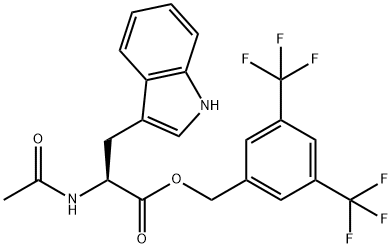 AC-TRP-3,5-BIS(TRIFLUOROMETHYL)BENZYL ESTER Structure