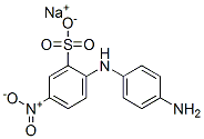 sodium 2-(p-aminoanilino)-5-nitrobenzenesulphonate  Structure