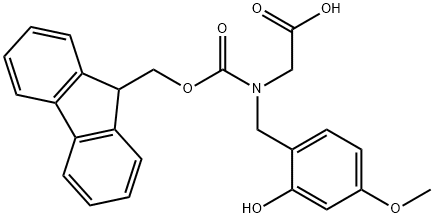 FMOC-N(HMB)-GLY-OH Structure