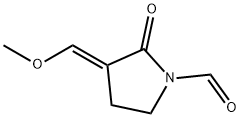 1-Pyrrolidinecarboxaldehyde, 3-(methoxymethylene)-2-oxo-, (E)- (9CI) Structure