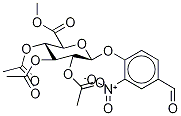 4-ForMyl-2-nitrophenyl β-D-Glucopyranosiduronic Acid Methyl Ester 2,3,4-Triacetate Structure