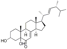 3,5-Dihydroxyergosta-7,22-dien-6-one Structure