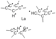 TRIS(TETRAMETHYLCYCLOPENTADIENYL)LANTHA& 구조식 이미지