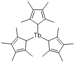 TRIS(TETRAMETHYLCYCLOPENTADIENYL)TERBIU& 구조식 이미지