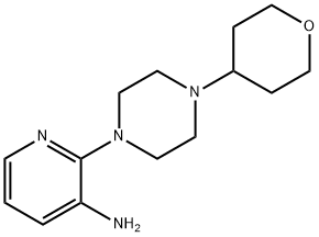 2-[4-(Oxan-4-yl)piperazin-1-yl]pyridin-3-amine 구조식 이미지