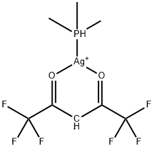 Trimethylphosphine(Hexafluorooacetylacetonato)Silver(I) 구조식 이미지