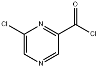 Pyrazinecarbonyl chloride, 6-chloro- (9CI) 구조식 이미지