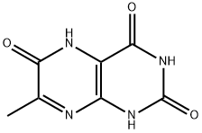 7-Methyl-2,4,6(1H,3H,5H)-pteridinetrione Structure