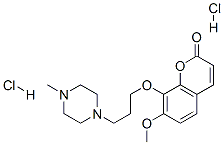 7-methoxy-8-[3-(4-methylpiperazin-1-yl)propoxy]chromen-2-one dihydroch loride Structure