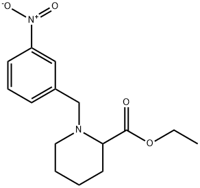 ETHYL 1-(3-NITROBENZYL)PIPERDINE-2-CARBOXYLATE Structure