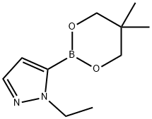 5-(5,5-Dimethyl-1,3,2-dioxaborinan-2-yl)-1-ethyl-1H-pyrazole Structure