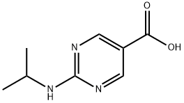 2-(이소프로필아미노)피리미딘-5-카르복실산 구조식 이미지