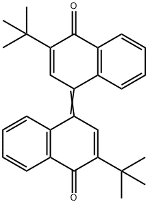 1(4H)-Naphthalenone, 2-(1,1-dimethylethyl)-4-[3-(1,1-dimethylethyl)-4-oxo-1(4H)-naphthalenylidene]- 구조식 이미지