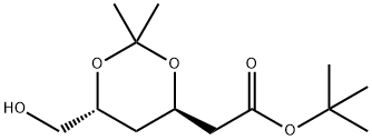 (4S,6R)-6-HydroxyMethyl-2,2-diMethyl-1,3-dioxane-4-acetic Acid, 1,1-DiMethylethyl Ester 구조식 이미지