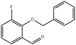 2-BENZYLOXY-3-FLUOROBENZALDEHYDE Structure