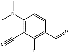 3-시아노-4-디메틸아미노-2-플루오로벤잘데하이드 구조식 이미지