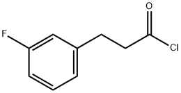 Benzenepropanoyl chloride, 3-fluoro- Structure