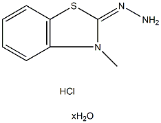 3-Methyl-2(3H)-benzothiazolone hydrazone hydrochloride hydrate (1:1:?) 구조식 이미지