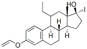 17-요오도비닐-11-에틸에스트라디올 구조식 이미지
