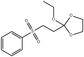 2-ETHOXY-2-(2'-PHENYLSULFONYLETHYL)-1,3-DIOXOLANE 구조식 이미지
