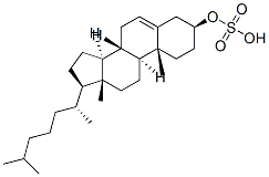 (3S,8S,9S,10R,13R,14S,17R)-10,13-dimethyl-17-[(2R)-6-methylheptan-2-yl ]-3-sulfooxy-2,3,4,7,8,9,11,12,14,15,16,17-dodecahydro-1H-cyclopenta[a ]phenanthrene 구조식 이미지