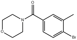 ((4-BROMO-3-METHYLPHENYL)CARBONYL)MORPHOLINE Structure