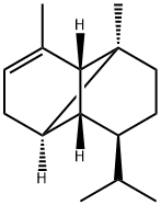 [1S,2R,6R,7R,8S,(+)]-1,3-Dimethyl-8-(1-methylethyl)tricyclo[4.4.0.02,7]deca-3-ene Structure