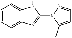 1H-Benzimidazole,2-(5-methyl-1H-pyrazol-1-yl)-(9CI) 구조식 이미지