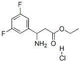 ETHYL-3-AMINO-3-(3,5-DIFLUOROPHENYL)-PROPIONATE HYDROCHLORIDE Structure