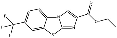 7-(TRIFLUOROMETHYL)IMIDAZO[2,1-B]BENZOTHIAZOLE-2-CARBOXYLIC ACID ETHYL ESTER Structure