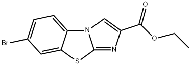 7-브로모이미다조[2,1-B]벤조티아졸-2-카르복실산에틸에스테르 구조식 이미지
