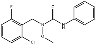 1-(2-CHLORO-6-FLUOROBENZYL)-1-METHOXY-3-PHENYLUREA Structure