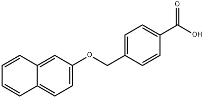 4-(Naphthalen-2-yloxymethyl)-benzoic acid 구조식 이미지